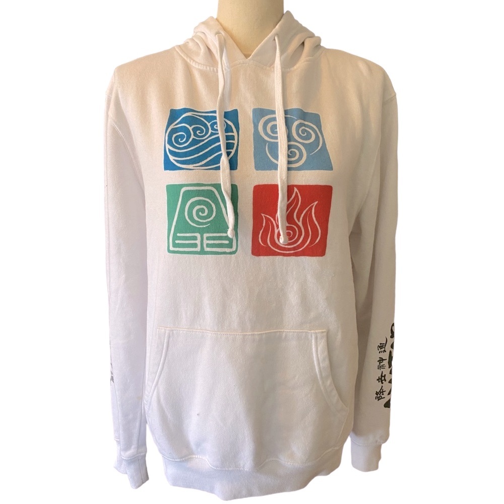 Avatar White Hoodie (S) The Last Airbender